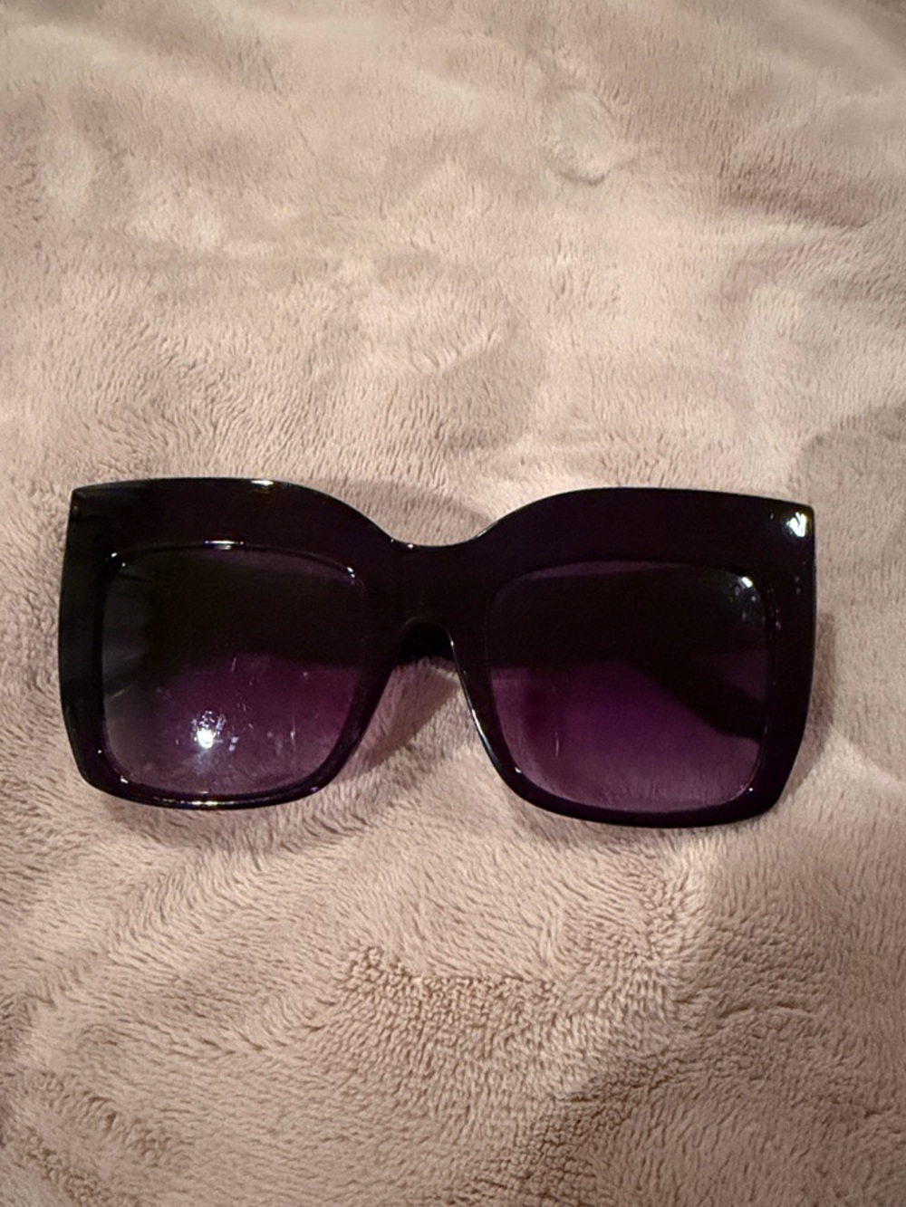 Women's Oversized Square Sunglasses - Purple Gradient